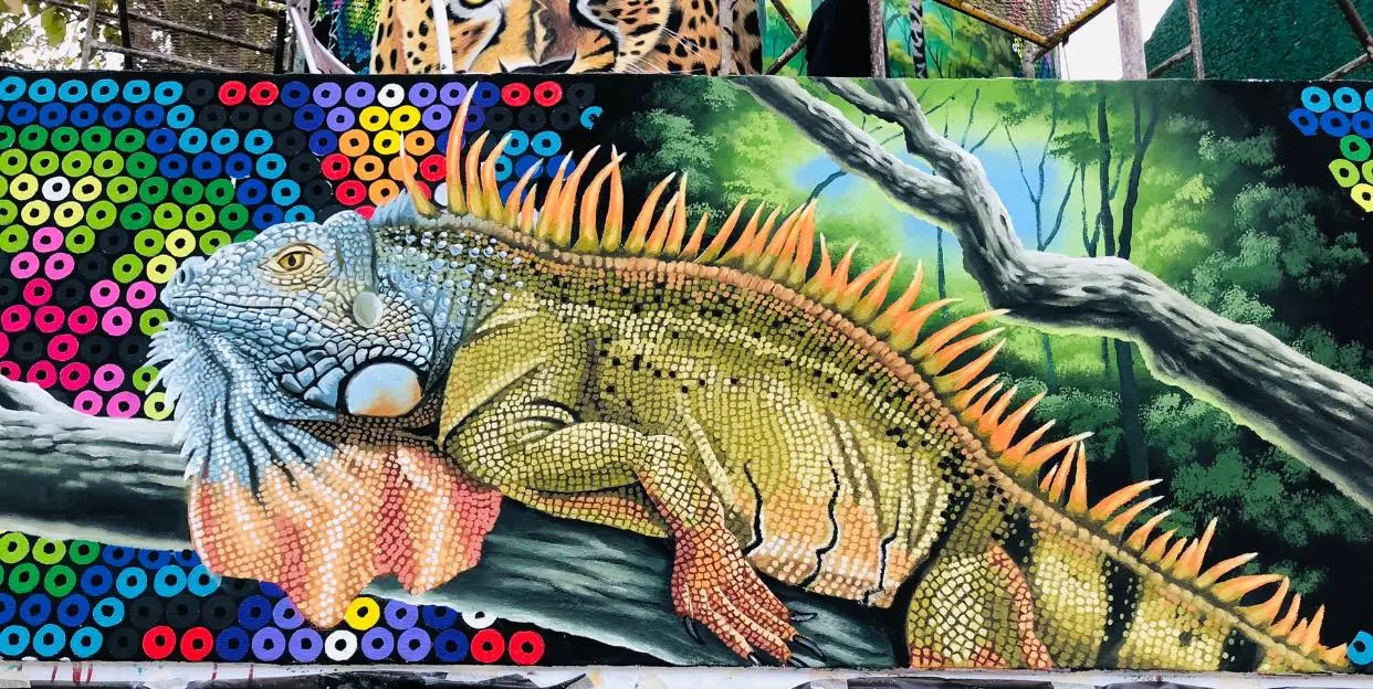 Inauguran mega mural "La Grandeza Jaguarundi" en la UTBB