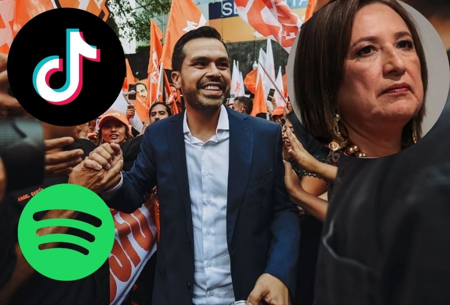 Álvarez Máynez supera a Xóchitl Gálvez: Arrasa en TikTok y Spotify