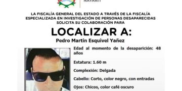 Buscan a Pedro Martin Esquivel Yáñez; desapareció hace un mes en San José del Valle