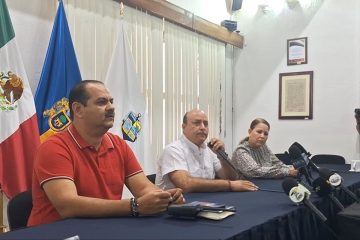 Rueda de prensa de alcalde de Vallarta