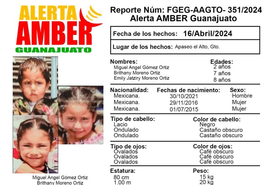 Alerta Amber de Guanajuato