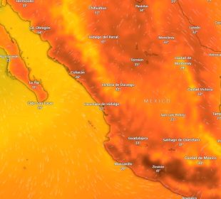 Mapa de la temperatura en México