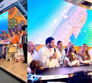 Integrantes de la comunidad turística de Nayarit en el Tianguis TUrístico 2024