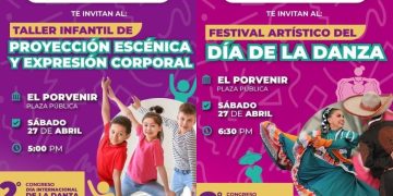 Flayer sobre el Día Internacional de la Danza en Bahía de Banderas