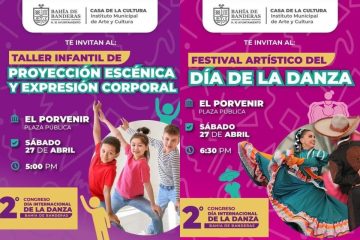 Flayer sobre el Día Internacional de la Danza en Bahía de Banderas