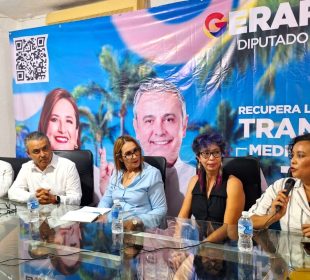 Rueda de prensa con Margarita Quintero