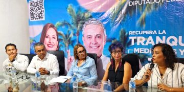 Rueda de prensa con Margarita Quintero