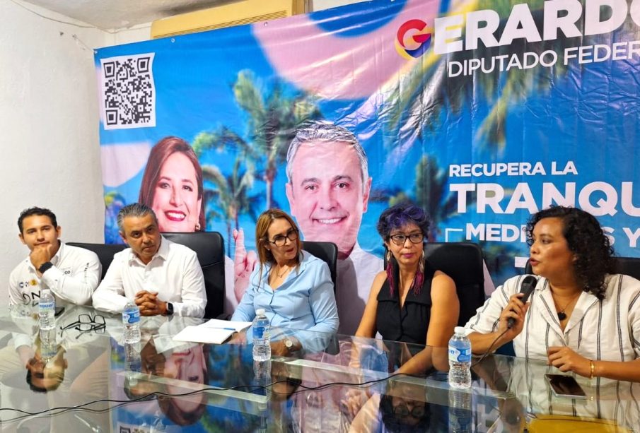 Rueda de prensa con Margarita Quintero