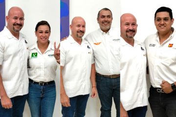 Candidatos políticos de Vallarta con Concanaco