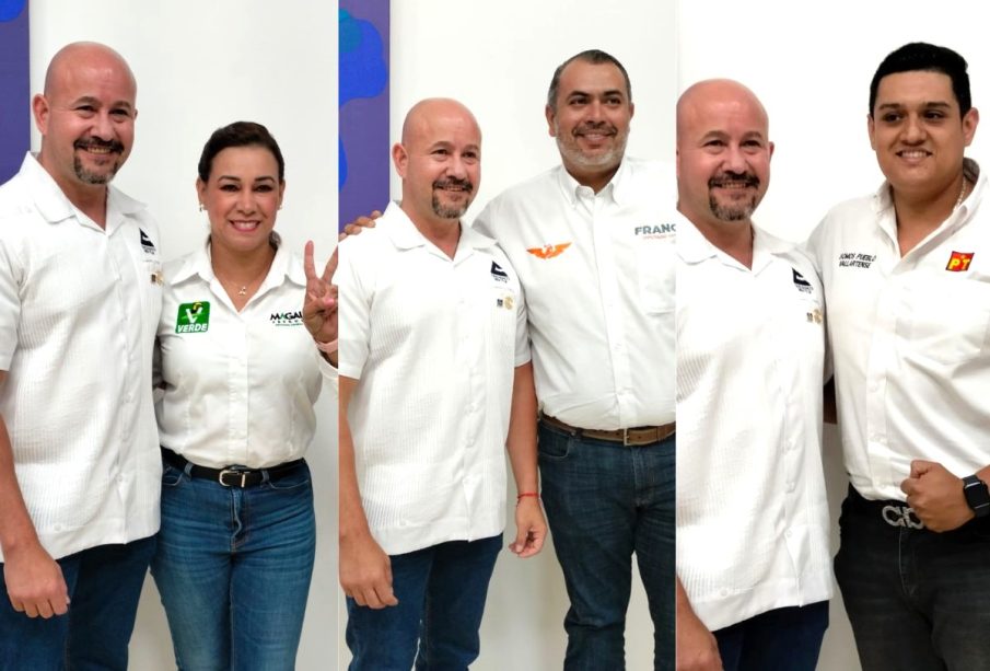 Candidatos políticos de Vallarta con Concanaco