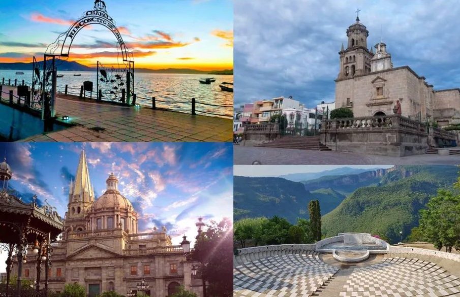 Postales de paisajes turísticos de Jalisco