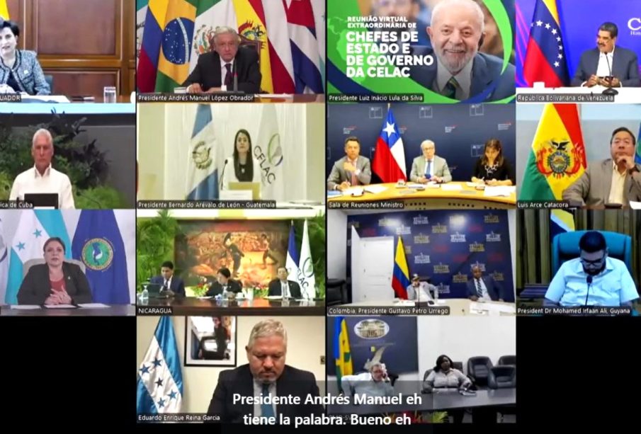 Reunión virtual de la CELAC abril 2024