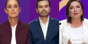 Candidatos a la presidencia de México en el primer debate