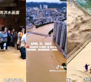 Inundaciones por Tormentas que azotan a China