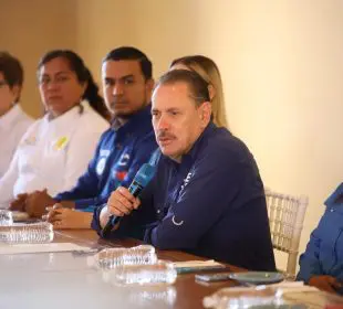 Jaime Cuevas Tello en rueda de prensa