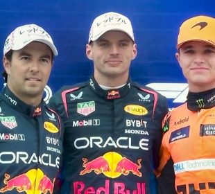 Max Verstappen se adjudica la Pole Position en Japón; Checo Pérez arrancará segundo