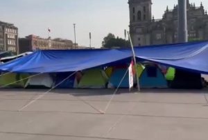 CNTE continuará paro en el Zócalo CDMX pese al cierre de campaña de Sheinbaum