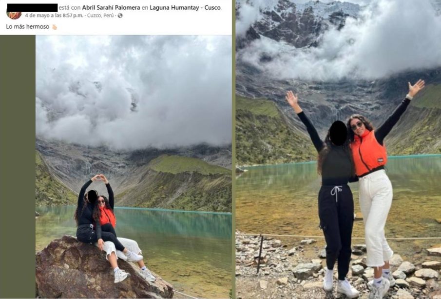 Abril Sarahí Palomera López de vacaciones por Peru