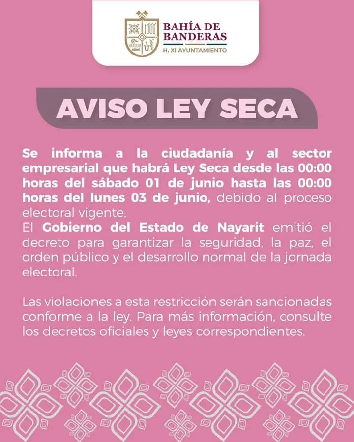 Aviso de Ley Seca