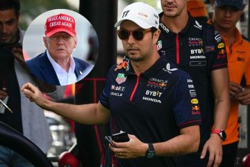 Checo Pérez y Donald Trump