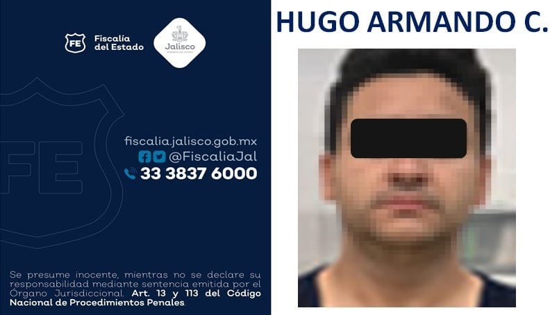 Ficha de detención de Hugo Armando
