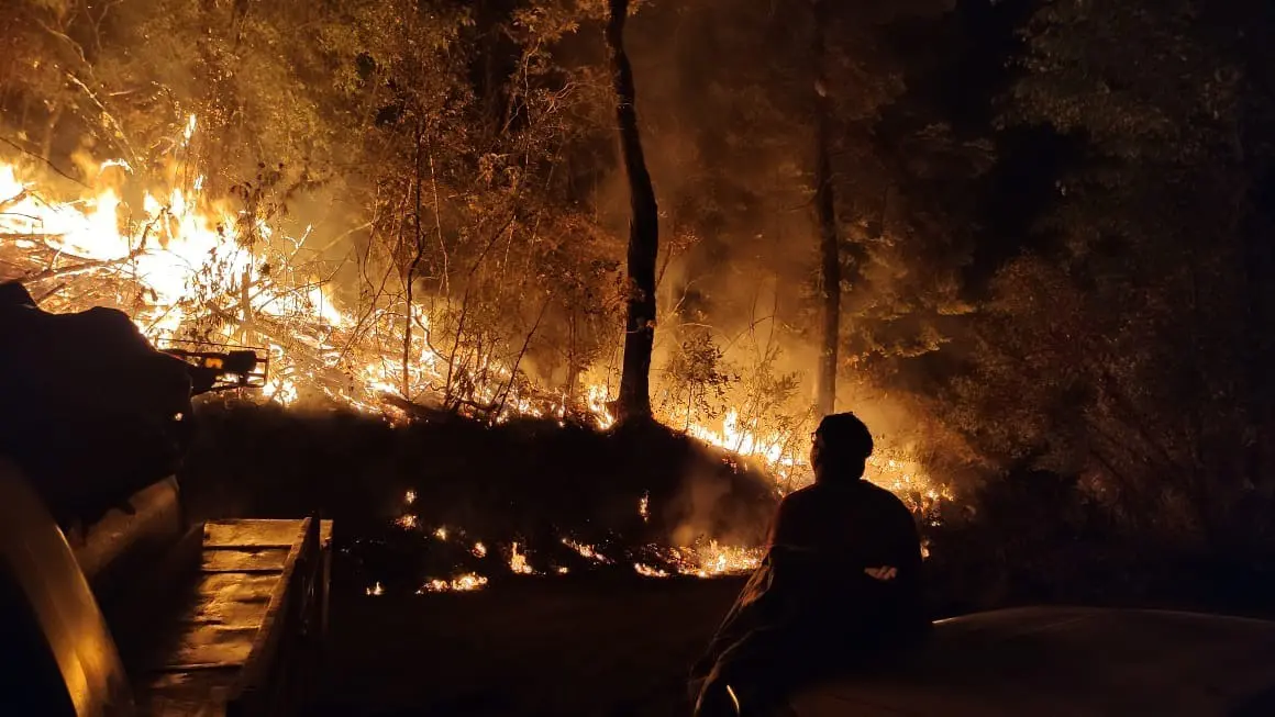 Incendio en Mascota
