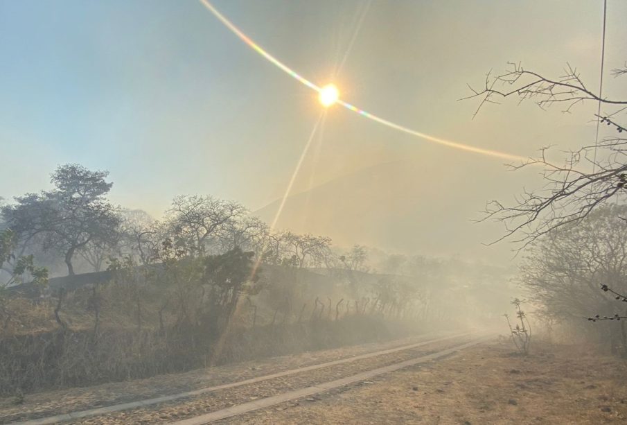 Incendio en el volcán Ceboruco