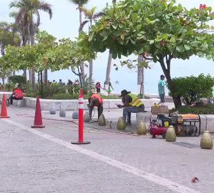 Reinicia remodelación del Malecón de Vallarta; terminará hasta noviembre