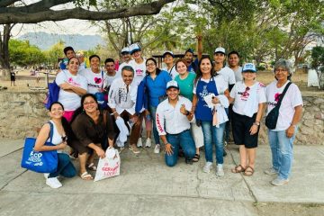 Gerardo López en campaña electoral