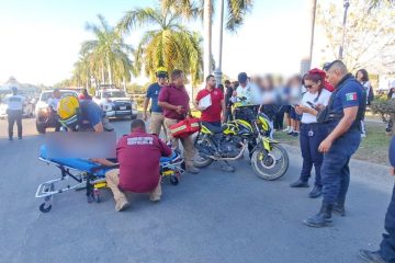 Auxilian a estudiante atropellado en Vallarta