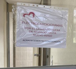 Unidad 170 del IMSS en Vallarta se queda sin electrocardiograma