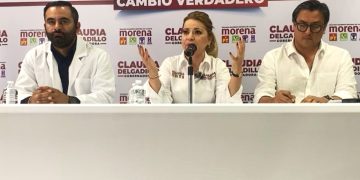 Rueda de prensa de Claudia Delgadillo