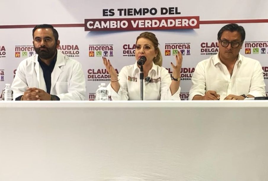 Rueda de prensa de Claudia Delgadillo