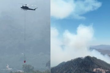 Helicóptero combate incendio Mascota