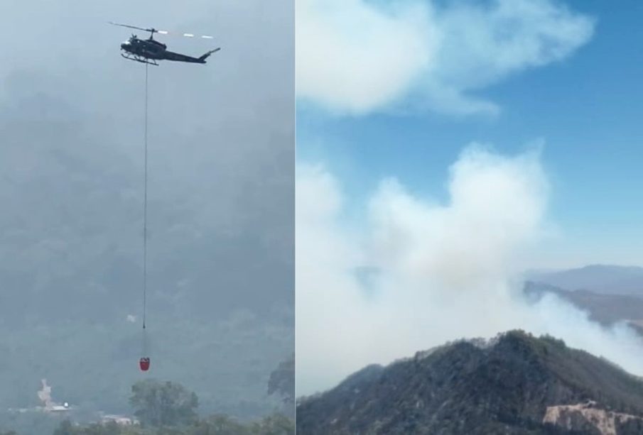 Helicóptero combate incendio Mascota