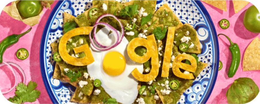 ¿Por qué el doogle de Google es de unos chilaquiles? Esta es la razón