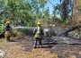 Prenden fuego a llantas a un costado del Estero El Salado