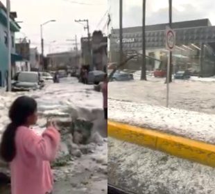 Granizada en Puebla