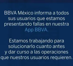 BBVA Bancomer reconoció fallas en la aplicación bancaria