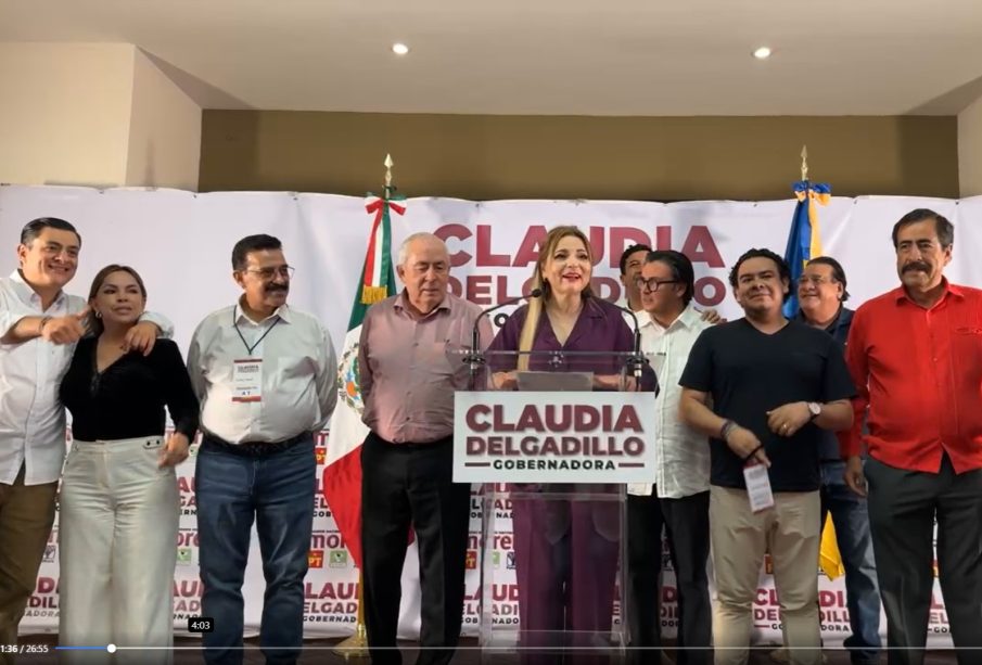 Claudia Delgadillo se declara ganadora a la gubernatura de Jalisco