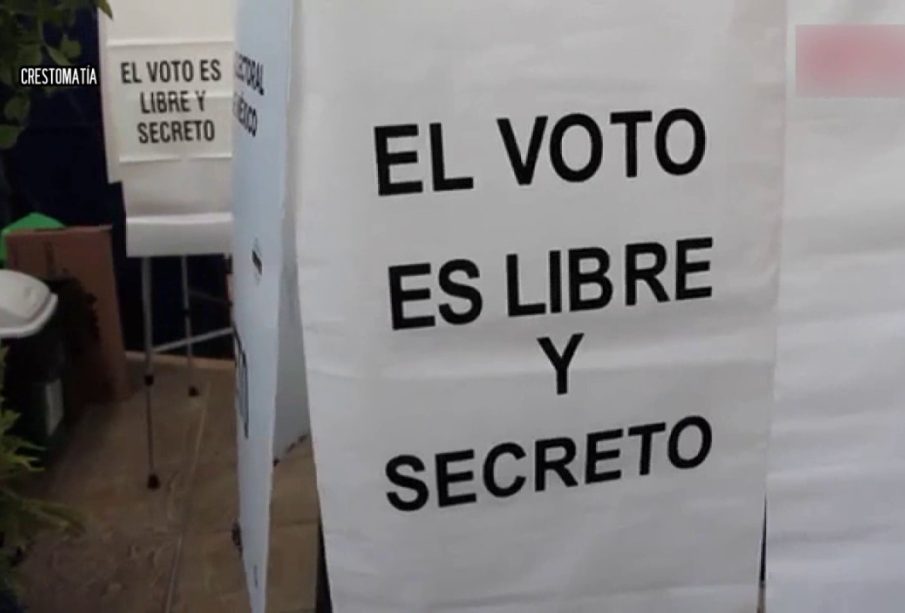 Leyenda del voto es libre y secreto