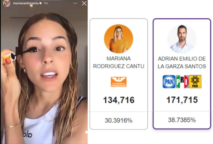 Mariana Rodríguez no es favorecida por el PREP