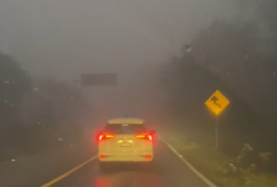 Neblina y vía húmeda en la federal 200: piden precaución