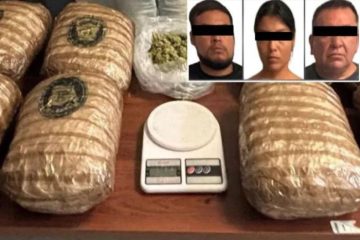 Tres personas detenidas y 8 kilogramos de narcóticos en Ecatepec