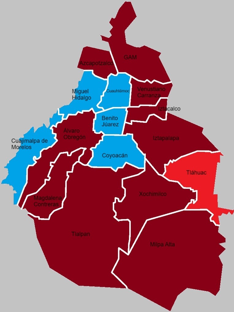 Mapa electoral CDMX: Así quedan las alcaldías tras Elecciones 2024