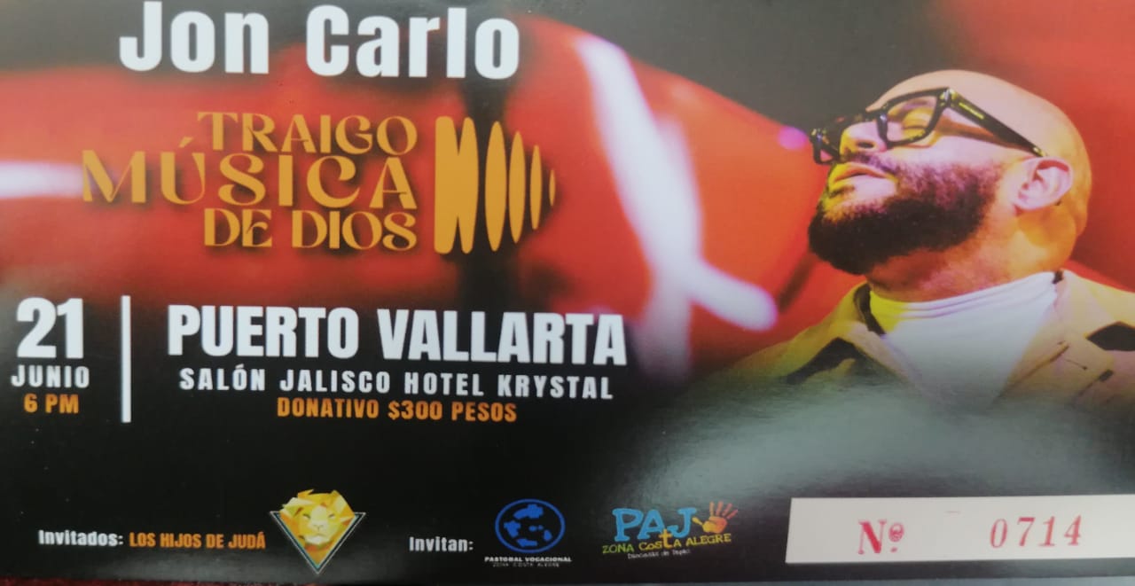 El cantante Jon Carlo se presentará en Vallarta: “Traigo música de Dios”