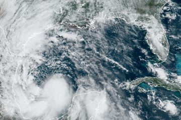 Mapa del ciclón tropical Alberto