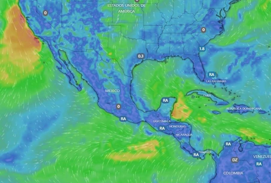 Mapa del territorio mexicano sobre el clima