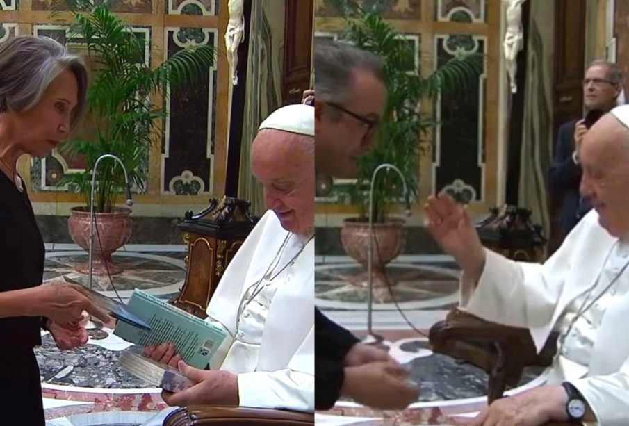 Papa Francisco con comediantes mexicanos