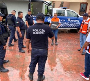 Autoridades de Veracruz ante el paso de "Alberto"